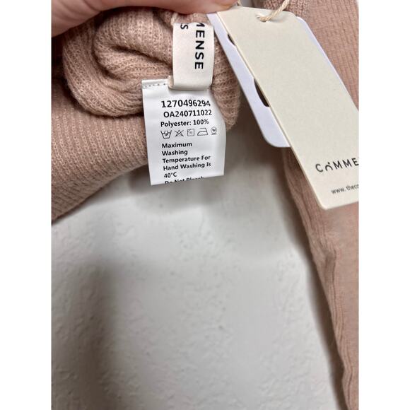 Commense Knit Tie Front Bow Sweater XS NWT - Picture 4 of 5